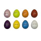 8 Egg Shaker SET, Rassel Eier unterschiedliche Farben und Töne