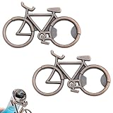2 Stück Fahrrad-Flaschenöffner, Flaschenöffner Geschenke für Männer Bier Flaschen Bieröffner im niedlichen Geschenkkarton Mini Flaschenöffner Schlüssel