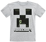 Minecraft Creeper Männer T-Shirt grau meliert 128