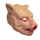Rubie s BM370 – Maske Schwein Latex, Einheitsgröße