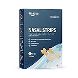 Amazon Basic Care - Nasenstrips gegen Schnarchen und verstopfte Nasen, Gr. M, 60 Pflaster