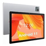 Tablet 10.1 Inch Android 11 32GB ROM 6000mAh Battery Quad Core IPS HD Touchscreen Tablets (Silber)