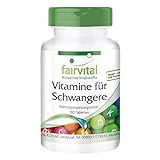 Vitamine für Schwangere - mit 800µg Folsäure pro Tablette - für Schwangerschaft & Kinderwunsch - für 6 Monate - 180 Tabletten