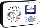TechniSat VIOLA 2 C - tragbares DAB Radio (DAB+, UKW, Lautsprecher, Kopfhöreranschluss, 2,4 Zoll Farbdisplay, Tastensteuerung, klein, 1 Watt RMS) weiß/schwarz