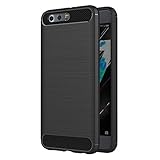 AICEK Honor 9 Hülle, Schwarz Silikon Handyhülle für Huawei Honor 9 Schutzhülle Karbon Optik Soft C
