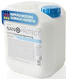 Nanoprotect Steinimprägnierung | Profi Qualität | Vorbeugend gegen Grünbelag und Einschmutzung | Ideal für Pflastersteine, Beton und Fassaden | 5 L für ca. 40 – 60 m²