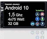 Tristan Auron BT2D7025A Android 10 Autoradio I 7'' Touchscreen I GPS Navi 32GB Bluetooth Freisprecheinrichtung I USB SD OBD DAB+ 2 DIN