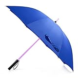 AOOF LED Lightsaber-Regenschirm-Schwert leuchten Golf-Regenschirme mit 7 Farbwechsel Winddicht (Color : Blue)