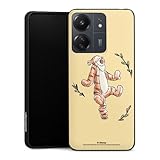 DeinDesign Premium Silikon Hülle kompatibel mit Xiaomi Redmi 13C 4G Handyhülle schwarz Case Winnie Puuh Tigger Tiere Disney
