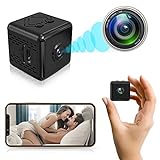Mini Kamera, HD 1080P WLAN Überwachung Kamera mit Magnetischer, Bluetooth Bewegungserkennung Nachtsicht Spionagekamera mit Handy Übertragung Unterstützt Remote Wake-Up für Innen, Außen, Baby, Haustier