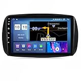 PLOKM Doppel Din Auto Radio Audio, Android 11 Mit Navi Android Touchscreen WiFi Auto Info Für Benz Smart Fortwo 2014-2020 Volle SWC Unterstützung GPS/DAB+/OBDII