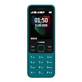Nokia 150 Version 2020 Feature Phone (2,4 Zoll, 4 MB interner Speicher (erweiterbar auf bis zu 32 GB per MicroSD-Karte), 4 MB RAM, Dual SIM) Cyan