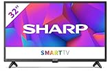 SHARP 32FE2E HD Ready Smart TV 81cm (32 Zoll), 3X HDMI, 2X USB, Dolby Audio, Active Motion 200