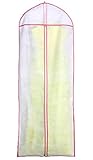 HIMRY® Atmungsaktiver Kleidersack Schutzhülle für Kleider/Abendkleider/Anzüge/Mäntel - ca. 154 cm - Reissverschluss, Pink, KXB1006 Pink