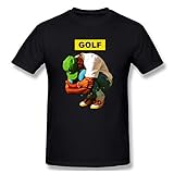 Henrnt T-Shirt Golf Wang Tyler The Creator Rap Herren Baumwolle Rundhalsausschnitt Kurzarm T-Shirt Schwarz Gr. L, siehe abbildung