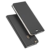 CoolGadget Handyhülle für Huawei P9 Lite Hülle, [Flip Tasche mit Kartenfach] Brieftasche Etui aus PU Leder Schutzhülle [Premium Wallet Case mit Aufstellfunktion] - Schwarz