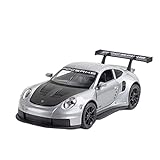 DZYWL Auto Spielzeug Modellbausätze 1:32 Diecast Für Porsche 911 997 Supercar Legierung Automodell Metall Fahrzeug Sammlung Geschenke Weihnachtsspielzeug Ausdruck Der Liebe (Farbe : Silber)