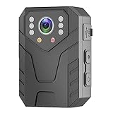 LAUGHERER Mini Body Camera Video Recorder Camera 1080P Video Recorder Wearable HD Body Camera with Night Vision 6-8 Hours Battery Life Sports Camera