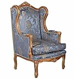 Barocker Ohrensessel Königlicher Thron Armlehnsessel Antik Sessel cat560a26 Palazzo Exklusiv