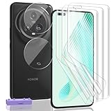 Zerrshoo Schutzfolie für Honor Magic 5 Pro Weich TPU Folie 3 Stück und Honor Magic 5 Pro Kameraschutz Panzer Schutz Glas 2 Stück, HD Vollständige Schutzfolie für Honor Magic 5 Pro Display