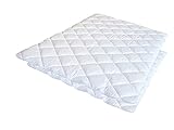 Softsan 4 Jahreszeiten Bettdecke Bio Hygienic 155x220 cm allergikergeeignet, Microfaser Decke zweiteilig für Sommer Winter und als Übergangsdecke, Verschiedene Größen