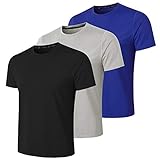 MeetHoo Sportshirt Herren,Laufshirt Kurzarm Funktionsshirt Atmungsaktiv Schnelltrocknendes T Shirt Trainingsshirt Running Gym für Männer