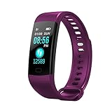 Hulorry Fitness-Armband, wasserdicht, Bluetooth-Armband mit Farbbildschirm, Fitness-Tracker, verbessert die Energie- und Körperbalance beim Sport, für iOS und Android