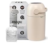 Set Magic Windeleimer Majestic & Windel Blaubär | Diaper Keeper mit Geruchsstop-System | bis zu 15 Windeln | keine Nachfüllkassetten nötig | Mülleimer für Baby Windeln | Einhandbedienung