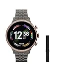 Fossil Damen Touchscreen Smartwatch 6, Generation mit Lautsprecher, Herzfrequenz, NFC und Smartphone Benachrichtigungen + Fossil Armband