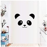 2 Stück Cartoon Panda Smiley-Aufkleber für Kinderzimmer Schlafzimmer Dekoration Decals Tapete Lovely Home Sticker Wandbild 30 x 43 cm
