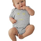Baby Jungen Pyjama Unisex Strampler Baby Mädchen Body Not Happy Expression Infant Lovely Jumpsuit Outfit 0-2T Kids, grau, 12 Monate