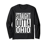 Straight Outta Ohio Reise-Outfit & Geschenkidee Langarmshirt
