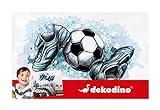 dekodino® Wandtattoo Fußball Ausrüstung Jugendzimmer Teenager Junge Dekoration