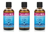 CurcuWid Chlordioxid 3 x CDL/CDs Chlordioxid Lösung 0,3% - Chlorine Dioxide Solution - Braunglasflasche
