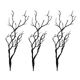 ABOOFAN 3pcs künstlicher Zweig Manzanita Zweige gefälschte getrocknete Zweige Simulation Korallen Zweige DIY Geweih Kopfschmuck Handwerk für Halloween Weihnachtsdekoration