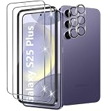 Xunzii Schutzfolie für Samsung Galaxy S25 Plus 5G für Panzerglas mit Kameraschutz [2+2 PCS], 0.33mm Ultra-Klar Folie, 9H Härte Displayschutzfolie, Anti-Kratzen Schutzglas, Anti-Bläschen F