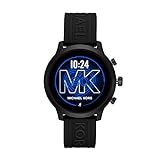 Michael Kors Access  MKGO Touchscreen Aluminum and Silicone Smartwatch, Black-MKT5072