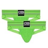 GOLBERG G Sportliche Sportler für Herren, Unterhose, extra stark, elastisch, 2 Stück, neon green, X-Small