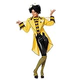 WOOOOZY Damen-Kostüm Frack Bienenkönigin, Gr. 36 - inklusive praktischem Kleidersack