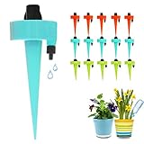 FRECOO Automatisch Bewässerung Set, Pflanzen Bewässerungssystem mit Einstellbar, Pflanzen Blumen Bewässerung für Topfpflanzen Garten Pflanzen Zimmerpflanze und Sprinkler Bewässerung DIY Kit-15 Stück