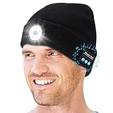 LED Bluetooth Beanie Hat Kopfhörer - kabelloses Headset Musikmütze mit 5 abnehmbaren LED-Lichtern - Technische Geschenke für Männer