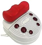 Fußmassagegerät, Mini Smart Swing Trainer Chi Maschine Electric Professional Foot Massagegerät Fitness Blutkreislaufmaschine Fußbein Massagegerät, rot