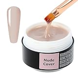 SINCERO SALON Aufbaugel für Gelnägel - Nude Cover - UV Gel zur Nagelverlängerung und Modellage - Nail Art Gel Nagel - Acrylgel für Nägel - Farbgel für Gelnägel - Versiegelungsgel - 15
