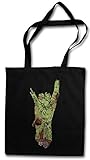 Urban Backwoods Zombie Metal Fist Hipster Bag Beutel Stofftasche Einkaufstasche