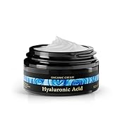 BIO Hyaluron Creme hochdosiert mit Hyaluron + Aloe Vera + Vitamin E - 100% Vegan - Anti Falten Creme 100ml - Feuchtigkeitscreme, Moisturizer Face - Gesichtscreme Männer & Frauen - Skincare