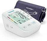 Frohmen Blutdruckmessgerät Oberarm, digitaler Blutdruckmesser für Blutdruck und Pulsmessung, Große LCD-Acrylic-Screen, 24-42cm Manschette, 2x99 Datenspeicher