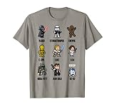 Star Wars Sprite Figuren 8-Bit Pixel Grafik T-Shirt