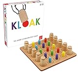 ROO GAMES Kloak – Strategie-Brettspiel für Kinder und Erwachsene – Ab 8 Jahren – Kloak und Unkloak um DREI in Einer Reihe zu bekommen