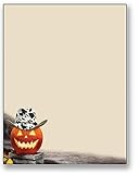 Cowboyhut Kürbis Briefpapier – 50 Blatt Briefkopf für Halloween & Herbst Events
