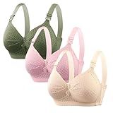 The Deal Damen Große Größen Sale BH Damen Ohne Buegel Vollschalen Bequem Guter Halt Große Brüste Wirefree Bra Super Push Up BH Gegen Hängebrust Brüste Minimizer Bra Klassische BHS Warehouse D